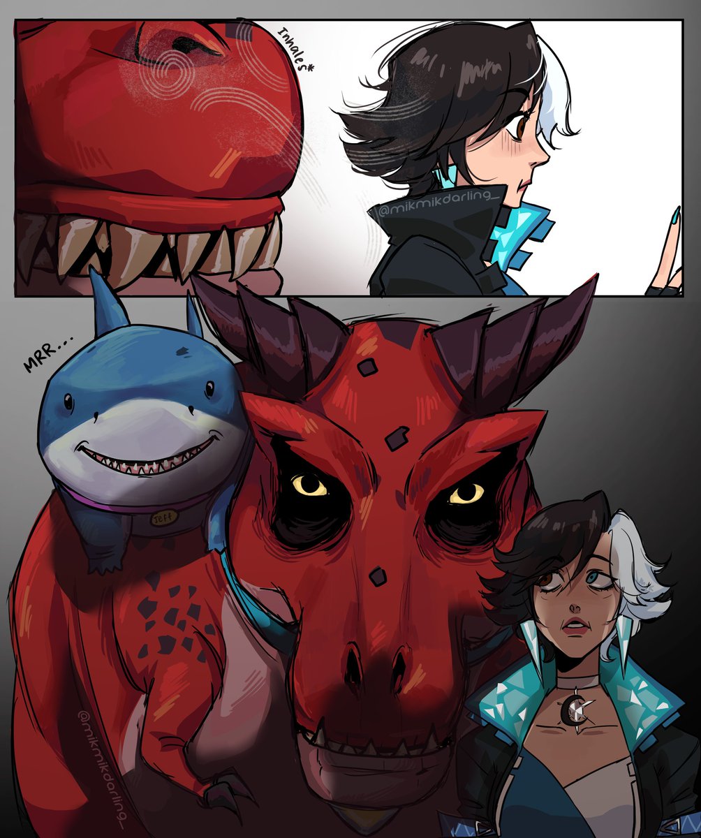 mikmikdarling_'s tweet photo. Backline...

#marvelrivals 
#jeffthelandshark https://t.co/U7CzbjDnWO