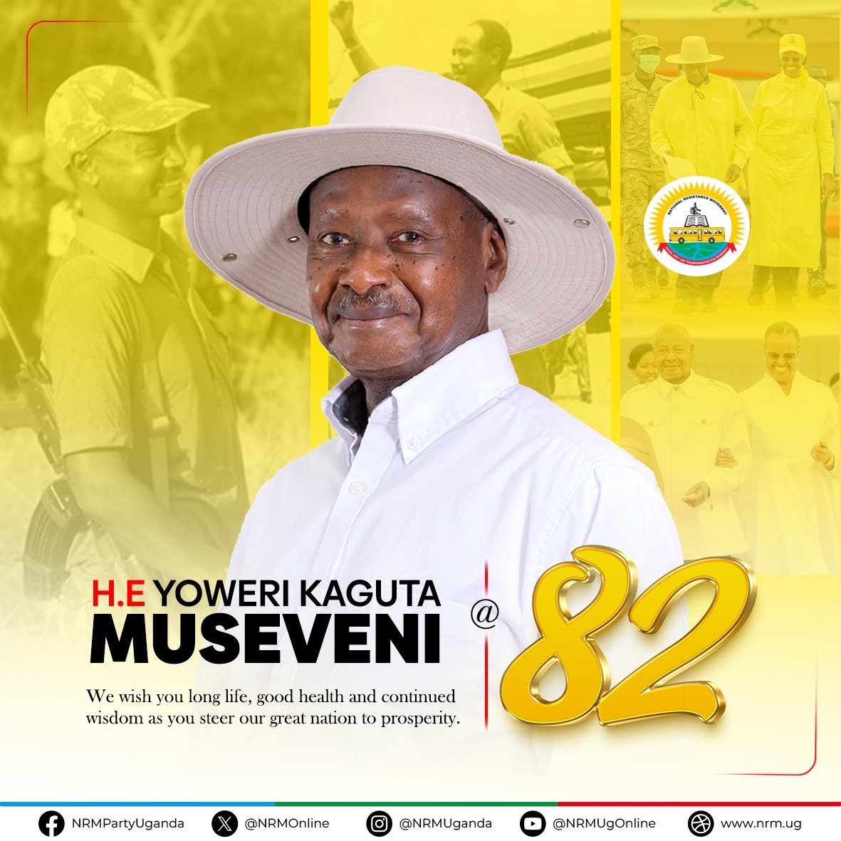 Anthony_katanzi's tweet photo. Today, @KagutaMuseveni celebrates another year of life, We celebrate his long services to uganda and his contribution to the country's stability and development.
May the lord continue to bless you.
HAPPY 82nd BIRTHDAY FROM HON ALEX BAKUNDA ISINGIRO SOUTH.
#HappyBirthday
#TeamAlex https://t.co/TFDYYIdtLI