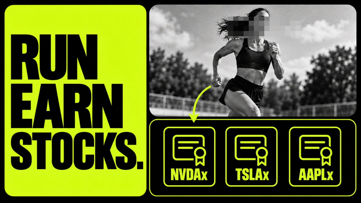TryStockRun's tweet photo. A run usually ends with a distance, pace and time.

StockRun adds something else to the result – a share of the day’s tokenized stock rewards.

Your verified kilometers become Stock Points during the Daily Epoch. The more eligible distance you actually run, the larger your share of that day’s Stock Rewards Pool can be.

Instead of letting another 5K disappear into your activity history, you can make it count toward the portfolio you are building.