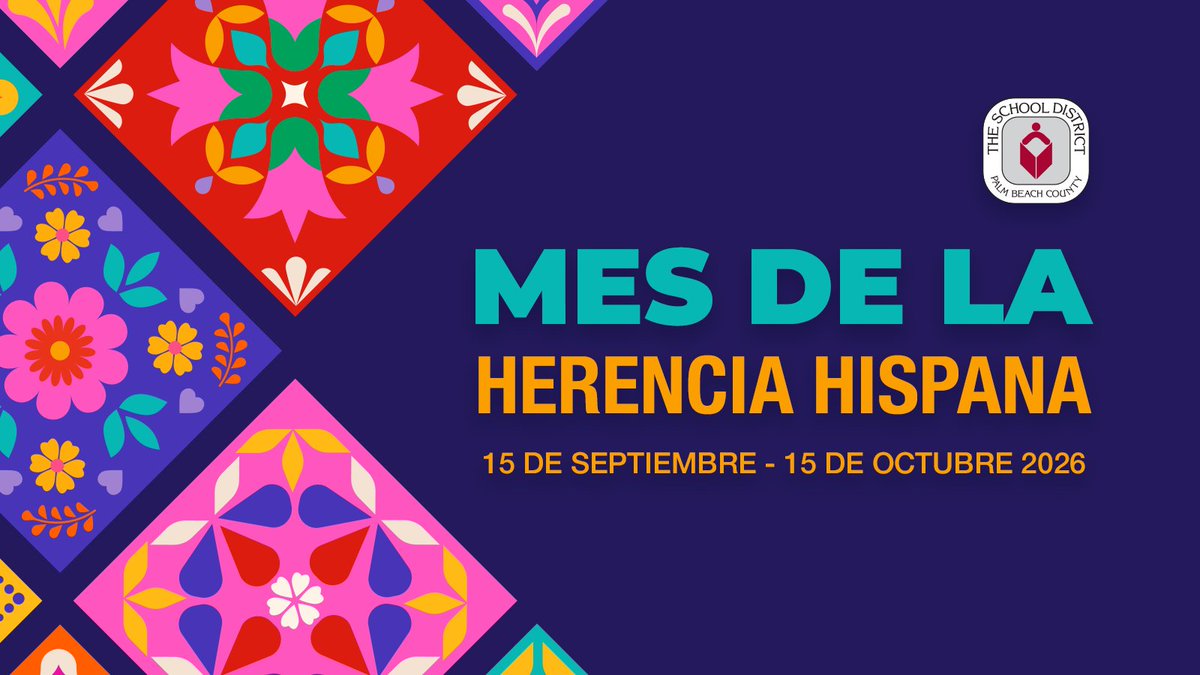 PBCSDEspanol's tweet photo. MES DE LA HERENCIA HISPANA 📷
Del 15 de septiembre al 15 de octubre 
Honrando cultura y tradiciones de estudiantes, maestros, personal y miembros de la comunidad hispana. Lema de este año - "Juntos somos más".
35  escuelas q ofrecer programas de Educación Bilingüe Seis son ISA https://t.co/LBiVIDgfcr