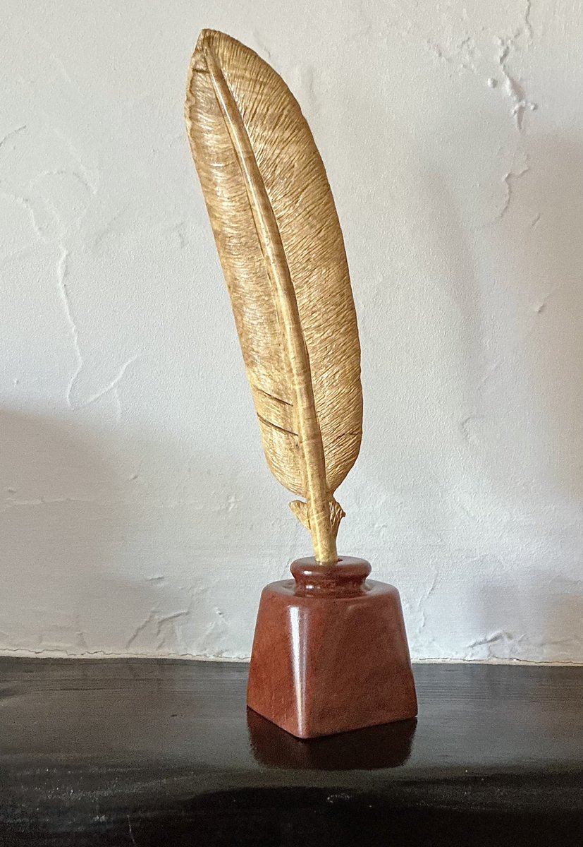 techeneek's tweet photo. Quill acacia inkwell cherry burry desktop, acacia, cherry burr, teak, African black wood, walnut burr&amp; antler 🙄 oh &amp; oak https://t.co/9nu6K51kL6