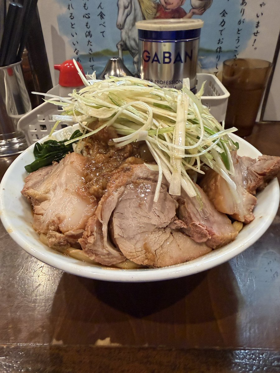 Yokohamacky's tweet photo. 麺屋歩夢　淵野辺
つけ味汁無し　TP
冷やし中華も終わったので久しぶりにつけ味汁無し🤣
やっぱここはつけ味汁無しが1番好きだな✨ https://t.co/kySYsK6Zkn