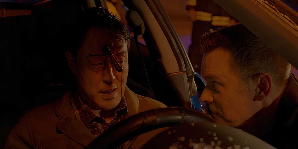 bucklucys's tweet photo. people acting like 9-1-1 is suddenly crazy because of space/the volcano when this happened in the third episode of the entire show and my guy was back working at the firehouse mere weeks later with no lasting ramifications. we've been crazy since the beginning, so jot that down! https://t.co/7CwSlpYhU5