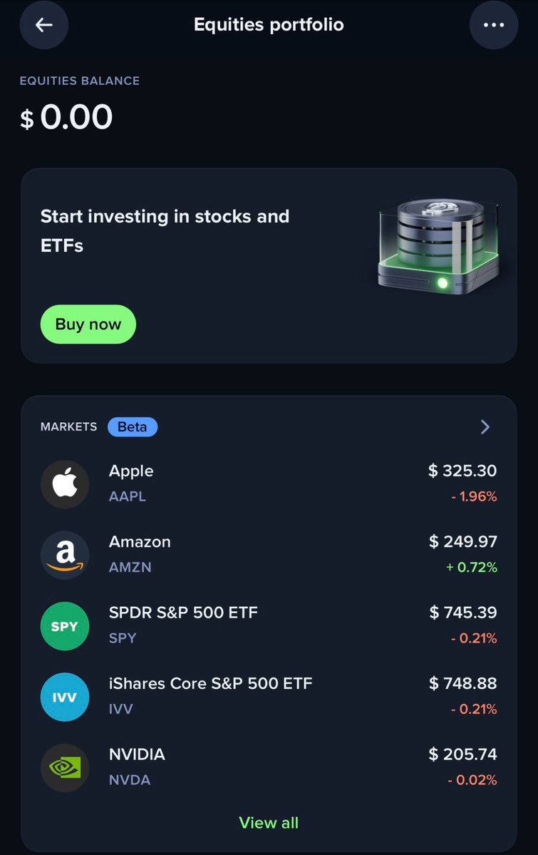missteencrfv2p's tweet photo. BREAKING: You can now trade STOCKS and ETFs on one of the BIGGEST exchanges
X
@UpholdInc opened the door to trade Apple or SPY right next to your Bitcoin in one app.
Seamless crypto-to-equities in seconds. Who's in? https://t.co/azWKao8Rd9