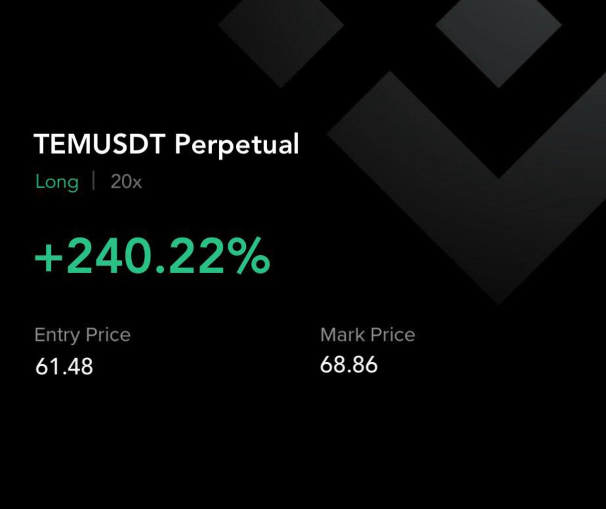 Letsmakeatradex's tweet photo. $TEM/USDT All take-profit targets achieved 😎 
Profits: % 

Period: 7 hr 19 Min ⏰

Protect capital. Let winners run.
Trading isn't about being right every time.
One trade doesn't define the strategy.
#Crypto #GM https://t.co/GOXiNyleY2