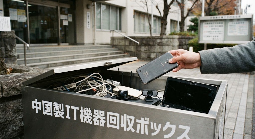 tetsuya_00x's tweet photo. 高市政権は、地方自治体による中国製技術製品の使用を事実上禁止とすることを決めました。

英断です。

バックドア、スパイウェア、そして国家情報法、、、こんな3拍子揃った国の技術製品をこれまで野放しにしていたこと自体が異常だったのです。

教育機関での使用も当然、全面禁止とすべきですね。

※画像はAIによって作成