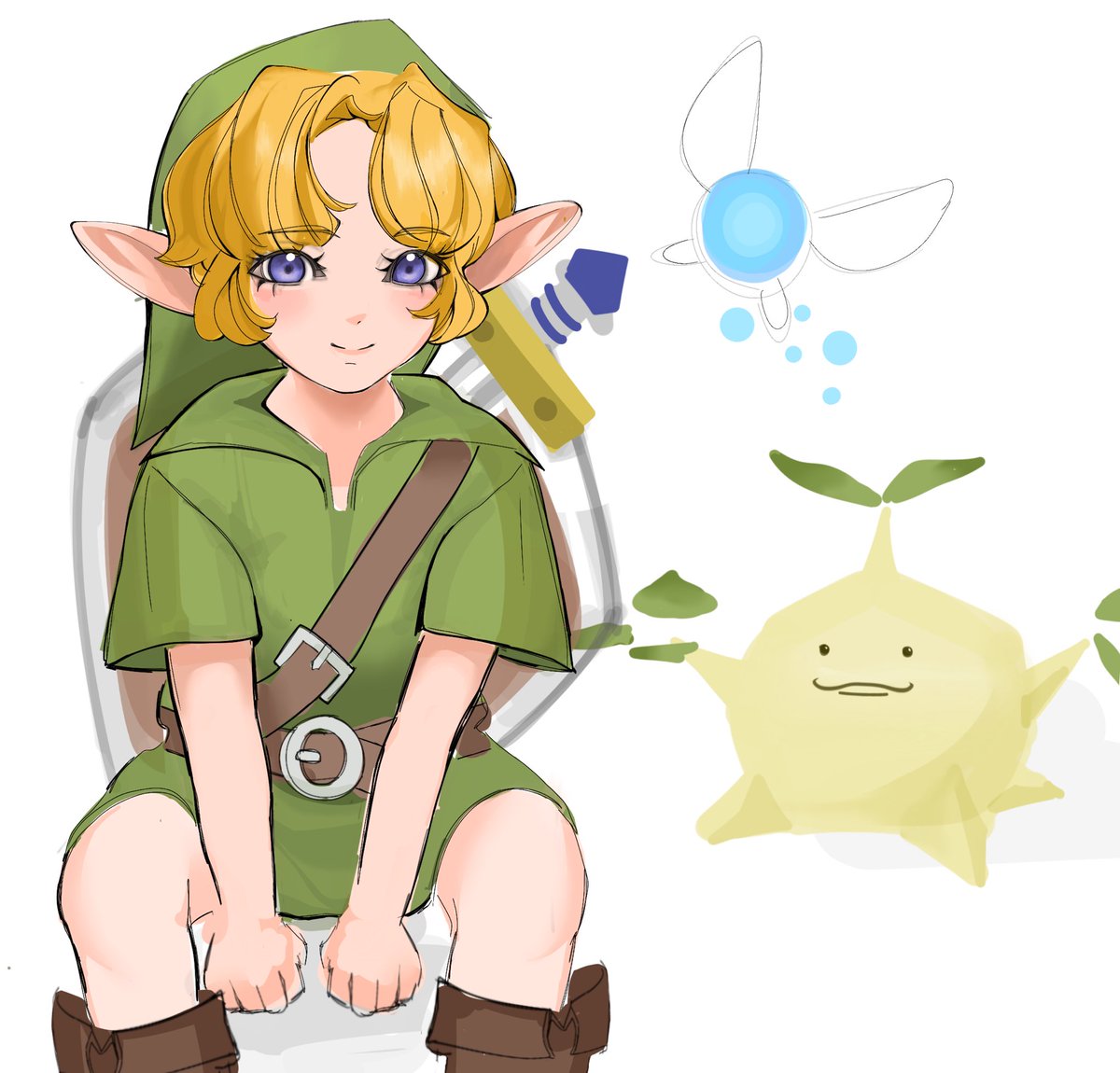 sanmwi's tweet photo. :3 

#zelda #oot #ocarina #link https://t.co/ZTfDhMct49