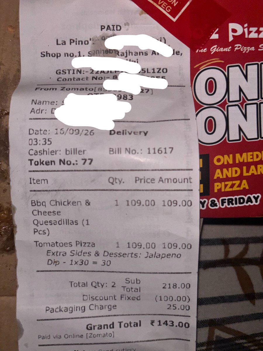 shourya75's tweet photo. Hey @zomatocare @zomato, your in-app support bot is completely broken. Order #8595919627 had a missing item (Jalapeno Dip) AND a severely misrepresented, miniature Quesadilla. The bot trapped me in a camera loop and refused to accept my evidence. Process my refund ASAP! https://t.co/9IusCp1g4A
