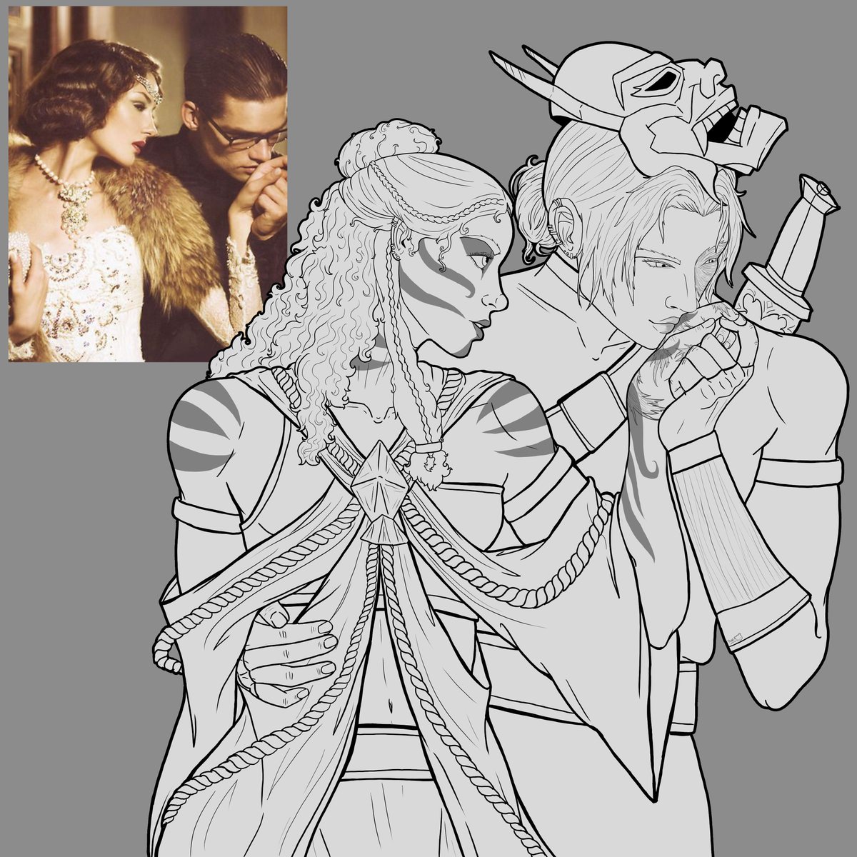 RraebBbearR's tweet photo. #zutara #fanart #wip #paintedspirit https://t.co/4OXDzsWsf4