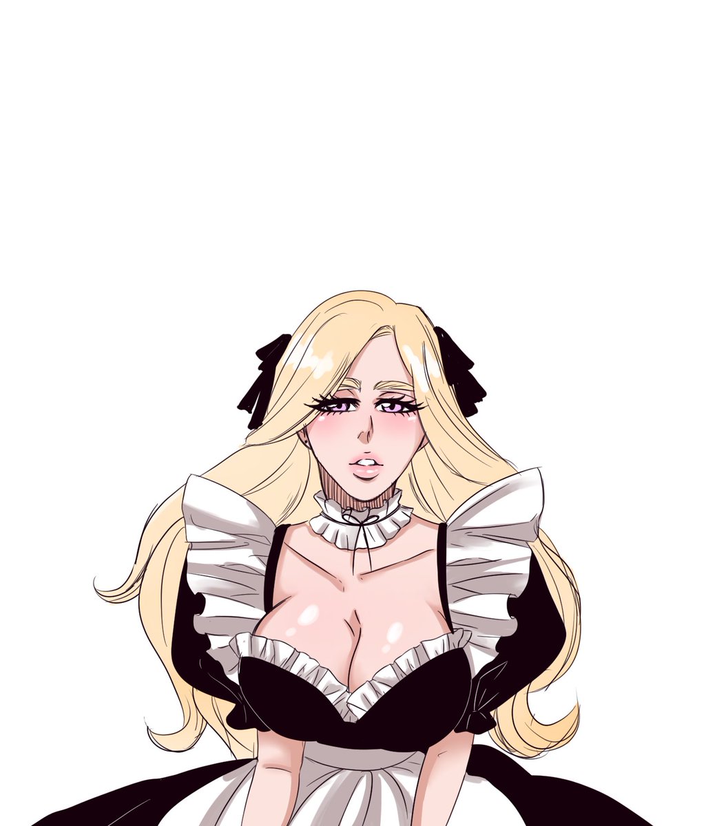 Hanaabira's tweet photo. The maid outfit that wasn’t approved by HR. https://t.co/QzjIkNjZDt
