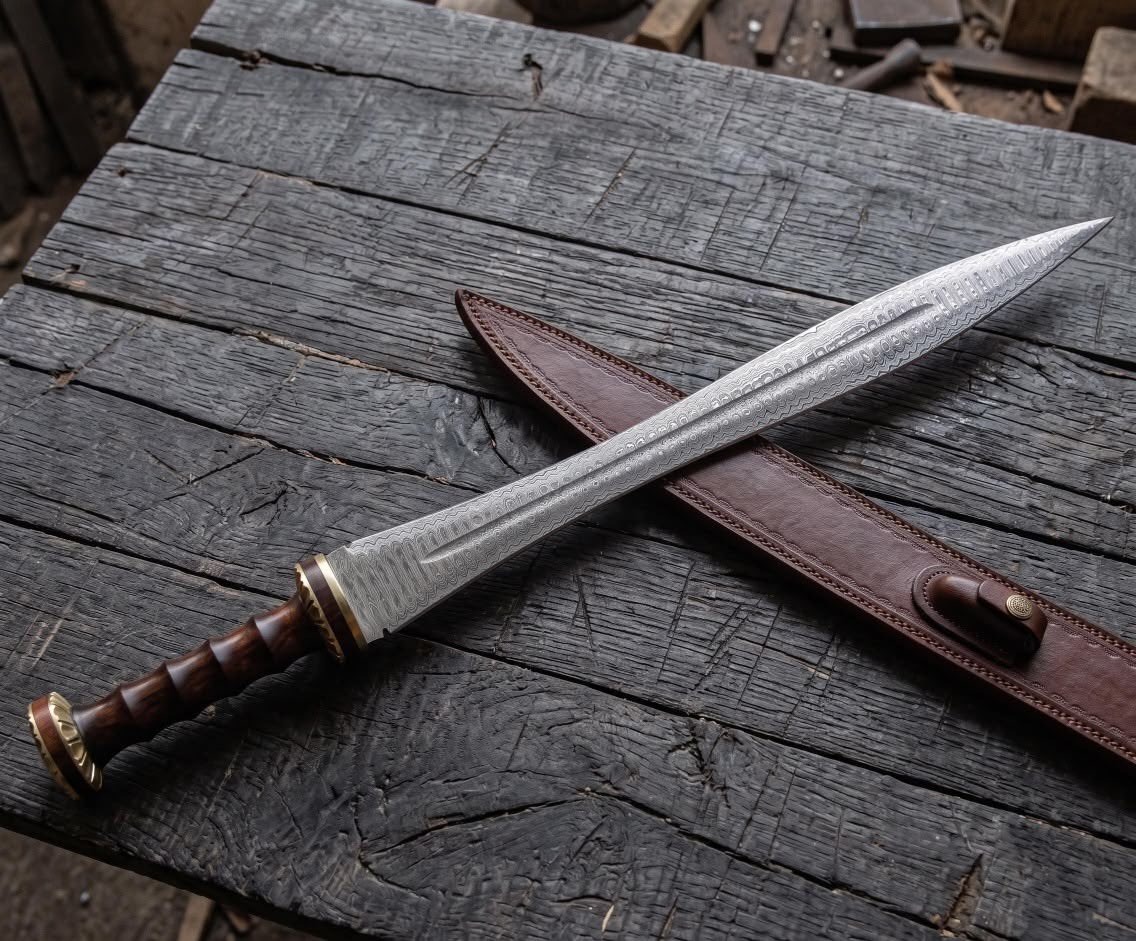 woodsmanforge's tweet photo. Damascus steel, a bold spear-point profile, and a classic wood handle — this one belongs in a serious collection.

Would you carry it or display it? 👀

#DamascusSteel #HandmadeKnives #KnifeCollector #CustomKnife #WoodsmanForge #BladeCraft #KnifeCommunity https://t.co/xKBRyqas3Q