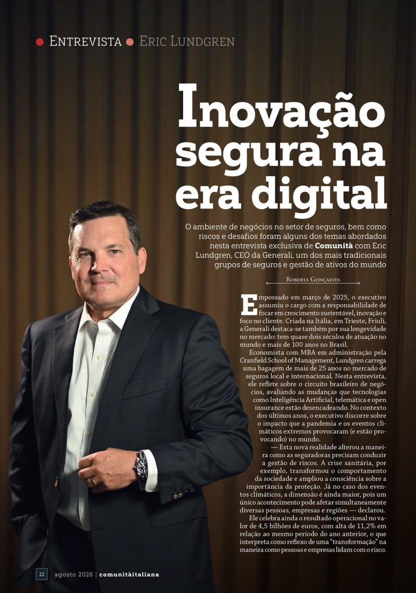 ciabran's tweet photo. Cliente Generali - Revista COMUNITÀ ITALIANA https://t.co/wtj7F6epAh
