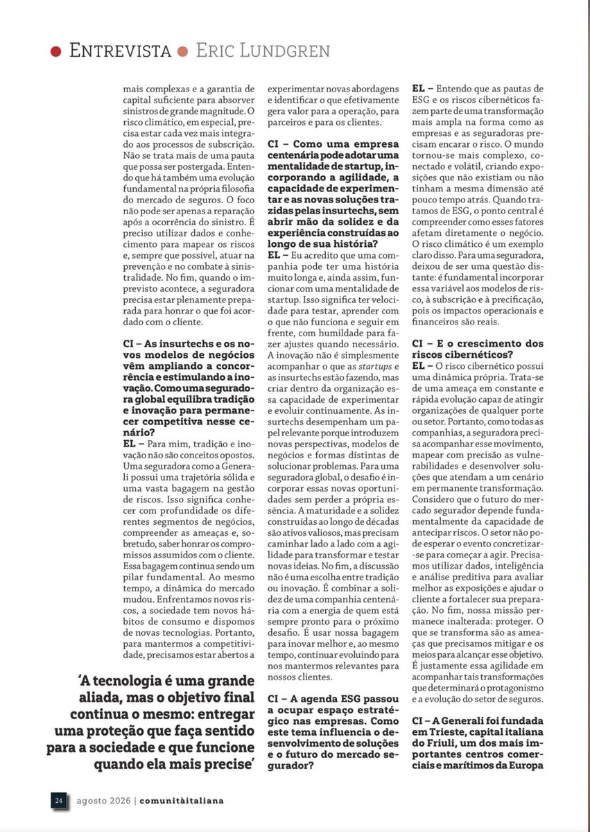 ciabran's tweet photo. Cliente Generali - Revista COMUNITÀ ITALIANA https://t.co/wtj7F6epAh