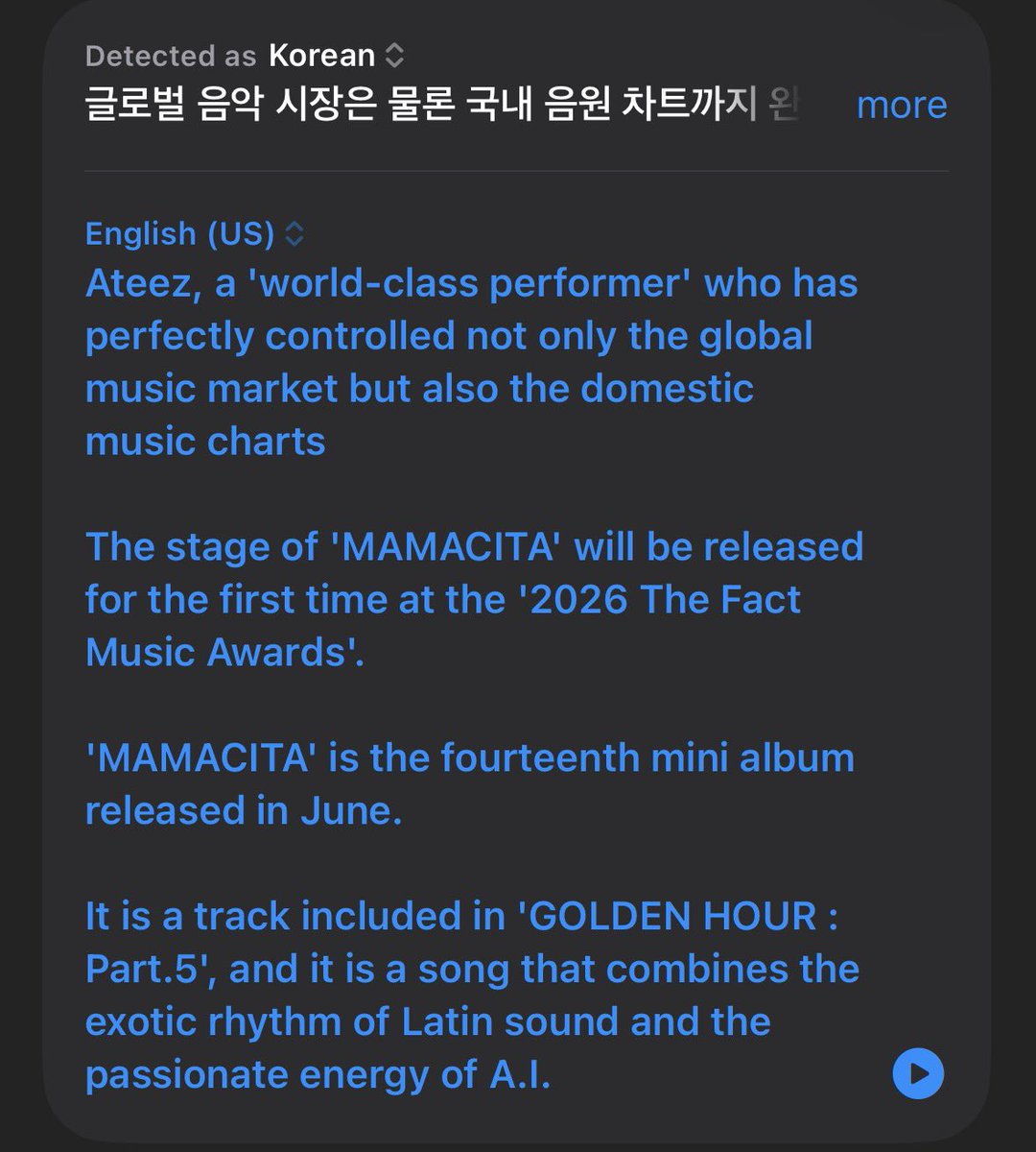 yawnzzgi's tweet photo. ATEEZ IS PERFORMING MAMACITA AT THE 2026 TMA ON SEPTEMBER 19TH?! https://t.co/2OV9q7isKk