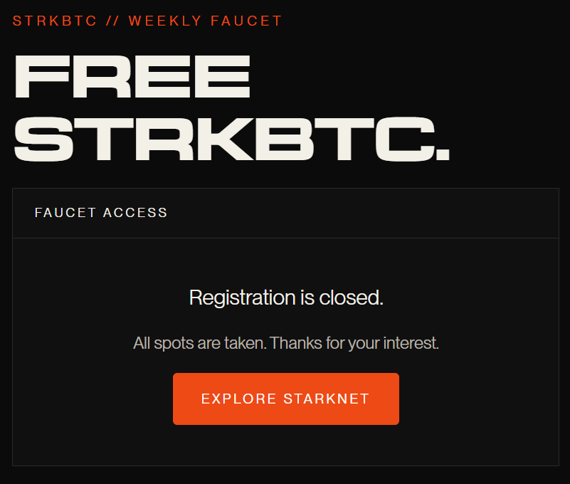 AlfLuthfi's tweet photo. Registration has closed👀.

I hope you have already registered an X account and a Starknet wallet.