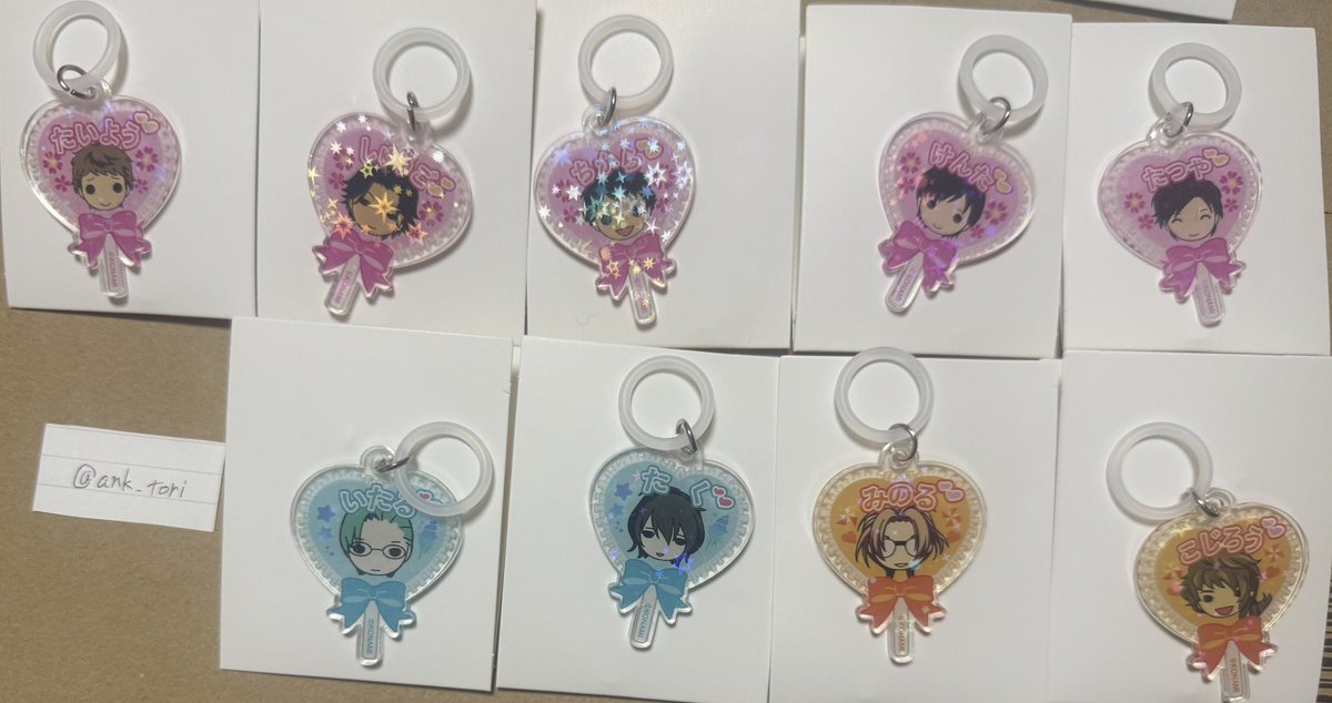 ank_tori's tweet photo. 交換 ときメモGS アクリルめじるしチャーム

譲)
GS2→氷上格、小森拓
GS3→春日太陽、藍沢秋吾、大迫力、平健太、蓮見達也
GS4→七ツ森実、御影小次郎
求)設楽聖司> クリストファー・ウェザーフィールド>本多行>定価＋送料

設楽聖司最優先のため他お返事にお時間かかります
お気軽にお声がけ下さい https://t.co/YGxwoMX817