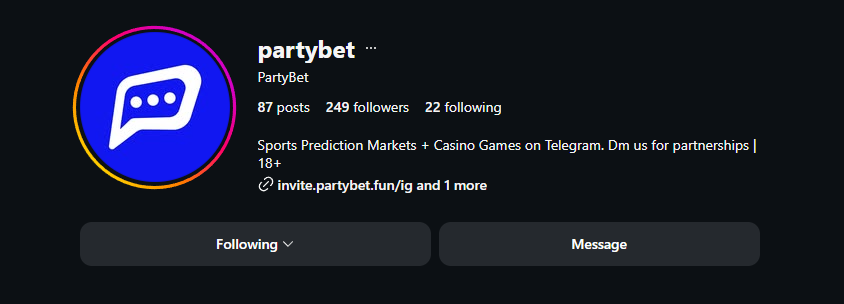 UGCrypto_'s tweet photo. @partybet Nice! More network, more party betting!I followed you on Instagram https://t.co/32pZQsLcsG