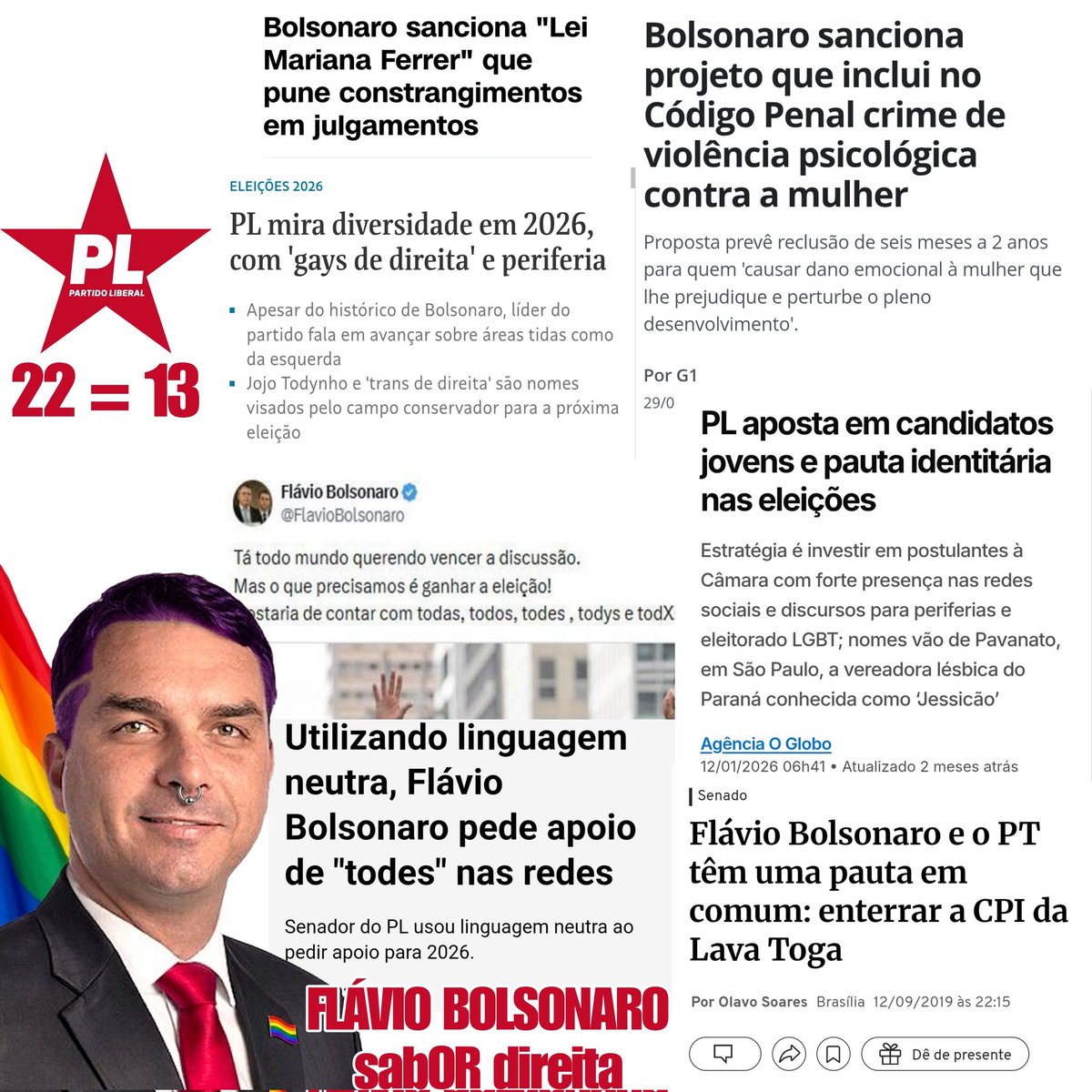 nicagebr's tweet photo. @PLincoln19 @WagnerThomazoni Vai lá pateta, votar em primeiro turno no feminista rachador que tem ligação com CV, miliciano e sempre protegeu o STF. https://t.co/yY5kCNPrEK