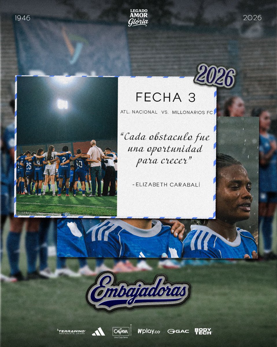 MillosFcFem's tweet photo. 📮 Cuatro postales y muchos momentos que nos trajeron hasta aquí. Ⓜ️

Cada partido, cada esfuerzo y cada recuerdo ha sido parte de este camino. Hoy revivimos las primeras cuatro fechas de esta Liga 2026 para recordar todo lo que hemos construido juntas. 💪✨

¡Seguimos unidos en este camino! 💙