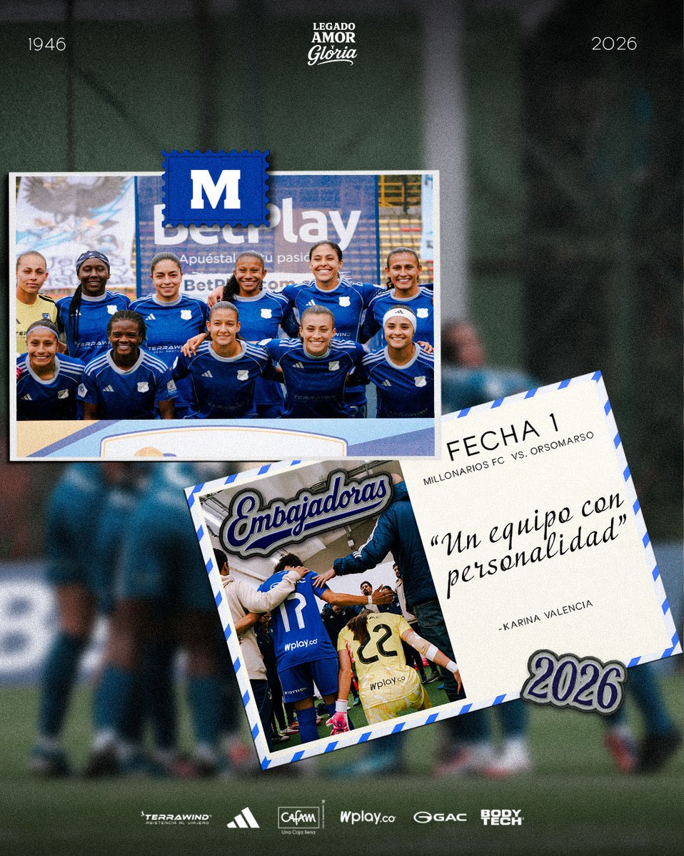 MillosFcFem's tweet photo. 📮 Cuatro postales y muchos momentos que nos trajeron hasta aquí. Ⓜ️

Cada partido, cada esfuerzo y cada recuerdo ha sido parte de este camino. Hoy revivimos las primeras cuatro fechas de esta Liga 2026 para recordar todo lo que hemos construido juntas. 💪✨

¡Seguimos unidos en este camino! 💙
