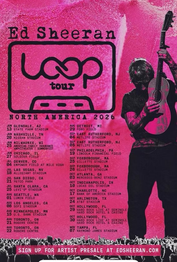 ginamilan_'s tweet photo. Ed Sheeran didn’t get to $400 million by turning somebody else’s stadium into his personal soapbox.

He’s the HEADLINER. His name is on the marquee. His tour. His stage. His audience. His crew. His business.

Macklemore asked to join the tour. Ed said yes. He was handed a massive platform and an audience he didn’t have to spend years building.

And somehow the opener confused being invited with being important.

Sweetheart, there’s a reason you’re the plus-one.

You didn’t build the tour. You didn’t sell the tickets. You didn’t create the audience. You didn’t bankroll the production. You were invited to open the damn show.

So maybe don’t walk into someone else’s house, grab the microphone, hijack the room, and then act shocked when the homeowner tells you to leave.

Ed built his platform. He earned his audience. He sells out stadiums. He pays his people. He puts on the show.

The openers can keep chasing political applause and internet validation.

But being loud doesn’t make you the star. Being invited doesn’t make it your platform.

There’s a reason one name is in giant letters on the marquee.

And there’s a reason yours is nowhere to be found.