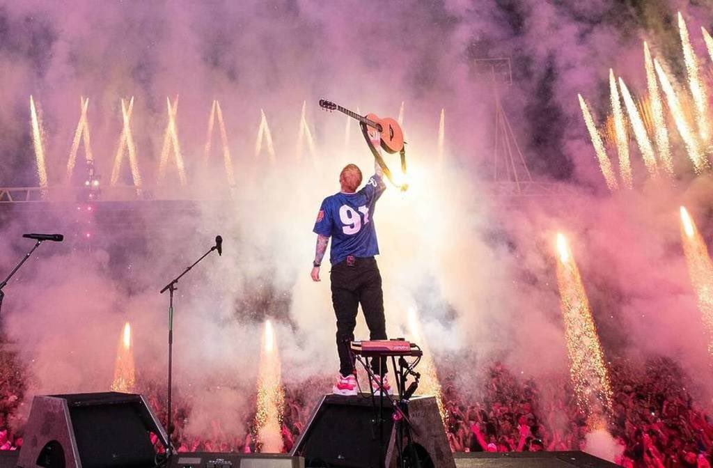 ginamilan_'s tweet photo. Ed Sheeran didn’t get to $400 million by turning somebody else’s stadium into his personal soapbox.

He’s the HEADLINER. His name is on the marquee. His tour. His stage. His audience. His crew. His business.

Macklemore asked to join the tour. Ed said yes. He was handed a massive platform and an audience he didn’t have to spend years building.

And somehow the opener confused being invited with being important.

Sweetheart, there’s a reason you’re the plus-one.

You didn’t build the tour. You didn’t sell the tickets. You didn’t create the audience. You didn’t bankroll the production. You were invited to open the damn show.

So maybe don’t walk into someone else’s house, grab the microphone, hijack the room, and then act shocked when the homeowner tells you to leave.

Ed built his platform. He earned his audience. He sells out stadiums. He pays his people. He puts on the show.

The openers can keep chasing political applause and internet validation.

But being loud doesn’t make you the star. Being invited doesn’t make it your platform.

There’s a reason one name is in giant letters on the marquee.

And there’s a reason yours is nowhere to be found.