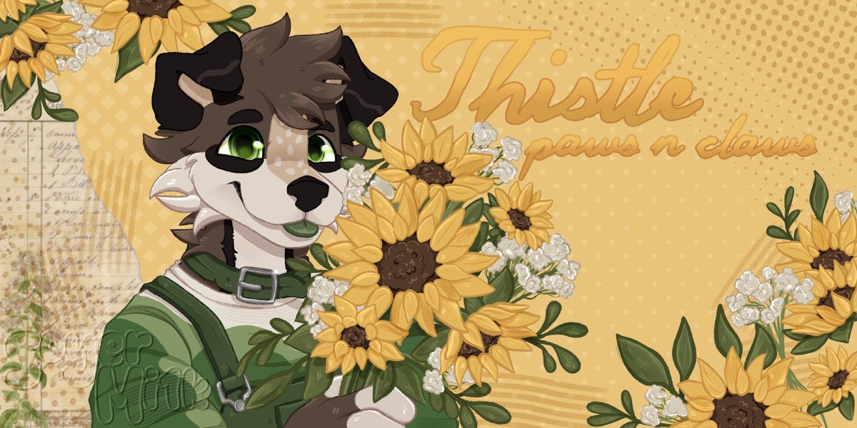 Thistlespaws's tweet photo. banner i wiped up for my instagram!🐾 #furryartㅤㅤㅤ https://t.co/6uGxMdeZwD