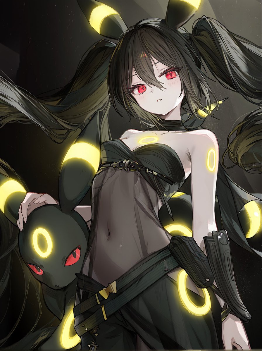 popo_Art_Miku's tweet photo. 初音ミク✖️ブラッキー
＃初音ミク　＃イラスト　＃HatsuneMiku https://t.co/lhZL1Sl8tV