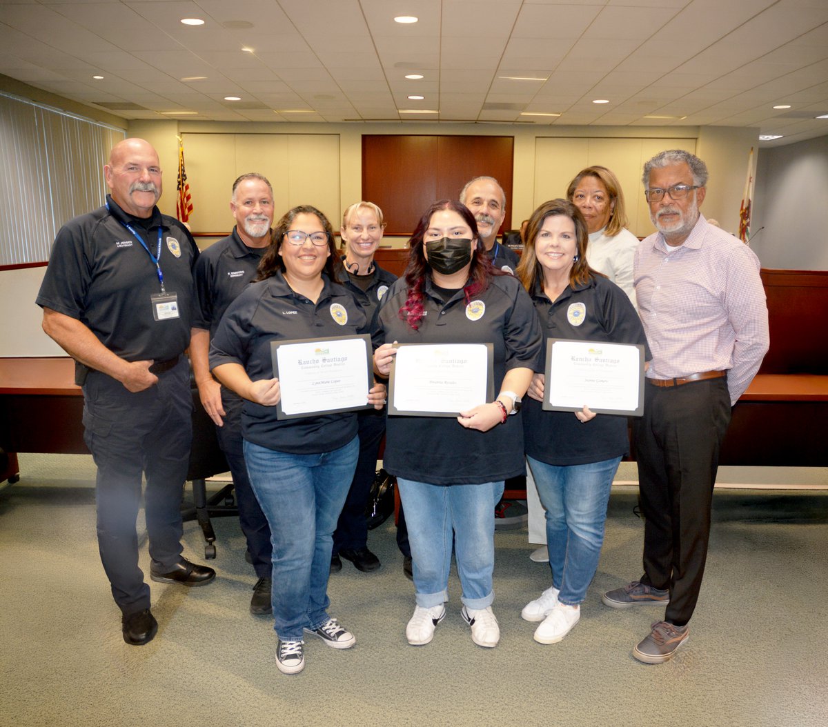rsccdofficial's tweet photo. RSCCD honored members of our first responder and public safety community as we commemorated the 25th anniversary of 9/11.
We recognized SAC alumna Commander Maria Lopez, SCC alumna Jenne Lynn Oliver and District Safety dispatchers Jeanne Gamero, Breanna Rosales &amp; LynnMarie Lopez. https://t.co/IdAKzKiLHL