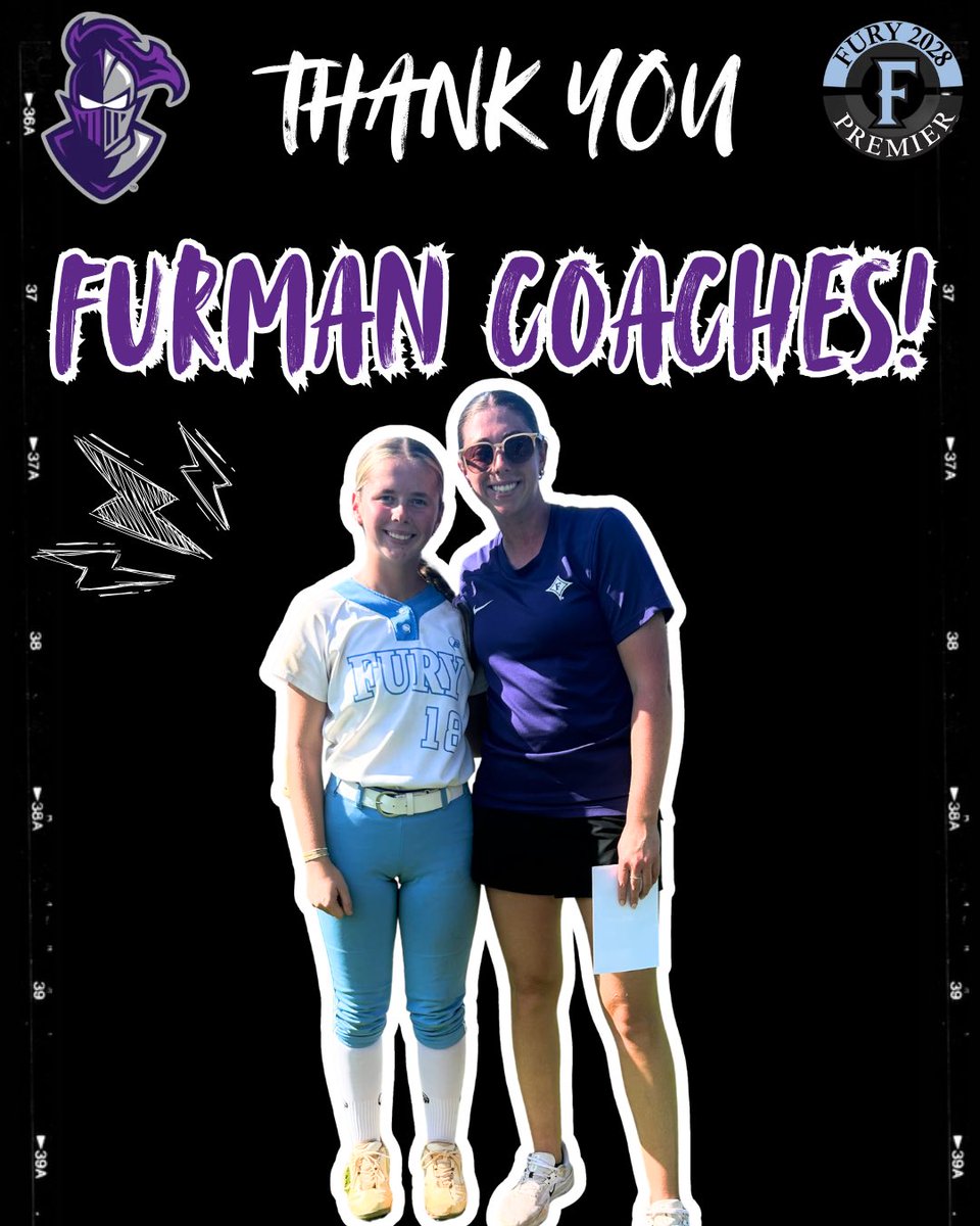 FuryPremier2028's tweet photo. THANK YOU to @FurmanSB and @MaryBethDen , @k_burkHEART, @emmebuzhardt and @ValerieCag71254 for having our #18 Charlotte Skelley (@Char_Skelley_18) at camp this past weekend. She really enjoyed her second camp and was especially grateful it wasn’t 40 degrees like the last one! https://t.co/JxL9pxmNF0