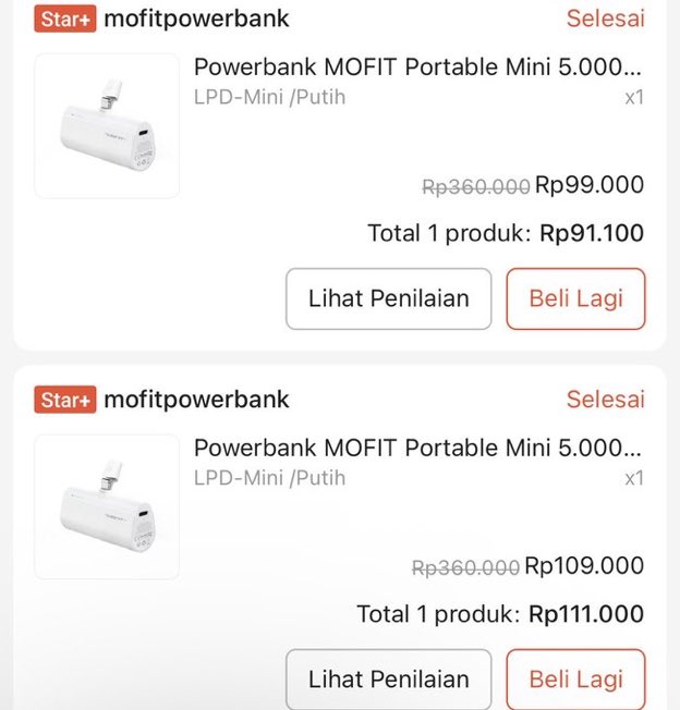 mark089930's tweet photo. wts power bank mofit untuk iPhone 
💵 50K only/each (exclude admin oren)
🍊bisa keep event
📍Jakarta timur
#zonauangㅤ #wts https://t.co/RoRirPE5fQ