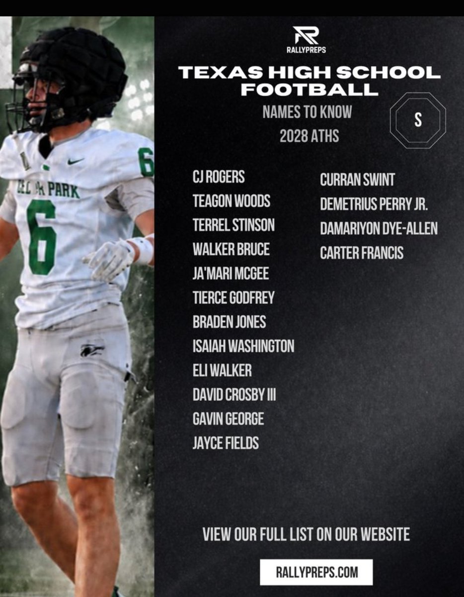 GodfreyTierce's tweet photo. Thanks @RallyPreps for showing love. Appreciate it. @GOaksFootball @JaMarcusAshley @CoachEkanem @CoachBoodon https://t.co/nJFDQHeC6S