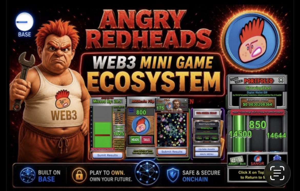 ANGRcoin's tweet photo. Check out 😡Angry Redhead.. ❌G7's video! #TikTok https://t.co/fjkvEgsgcT
Or check out Angry Redheads Web3 Mini Game Ecosystem : 

https://t.co/7kcSCm1DBA https://t.co/WfC2eCl4A0