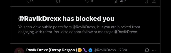 BrandonBVarnell's tweet photo. I strongly believe in the freedom of the block button. I also believe that no one is obligated to continue a conversation if they don't want to.

That said, there's a certain irony to someone who feels the need to reply and then block because they cannot stand to let someone who presents an opposing idea have the last word.

It is essentially an admittance that they know they have no grounds to stand on, but are doubling down because they hate the idea of be wrong.