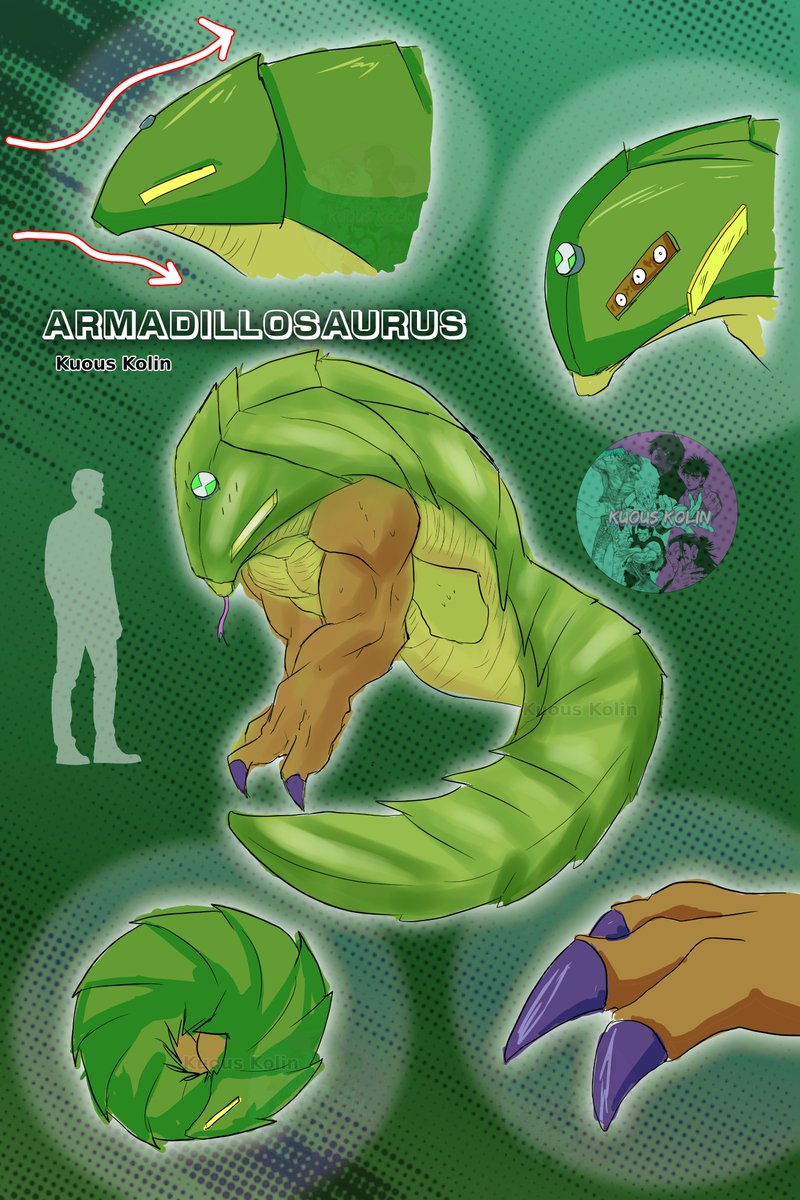 Elko_lin's tweet photo. Quiero hacer mis propios aliens tipo Ben 10
El primero es ARMADILLOSAURUS
Para seguir un poco la temática de un nombre puesto por un niño de 10 años, ya en otro dibujo daré info sobre su especie
Este cumple el rol de tanque
#ben10oc #digitalart #ben10 #oc #drawing https://t.co/4i0U7SZcVZ