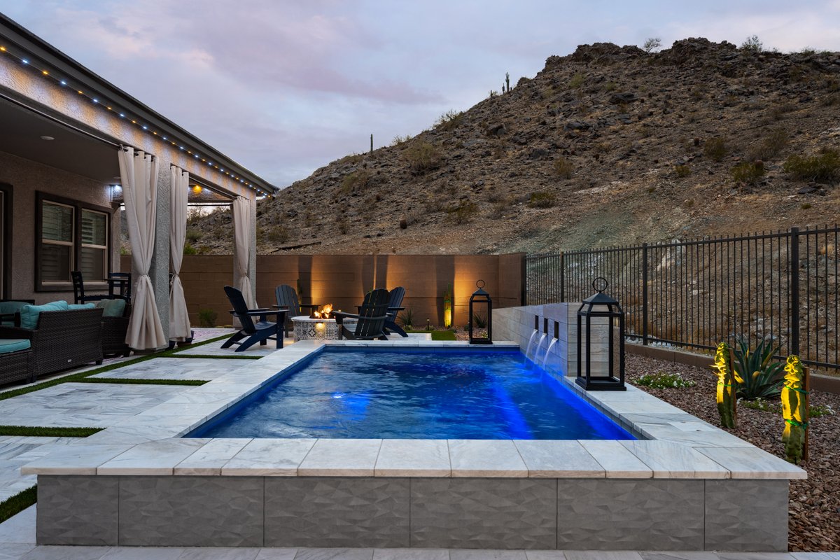 calpool's tweet photo. California Pools &amp; Landscape was awarded a 2026 PHTA International Award of Excellence Silver Medal in the Standalone Spas category for this Buckeye oasis.🥈 
Congratulations to Designer Casey Risdon, Super Stephen Dreher, and everyone who helped bring this project to life. https://t.co/KmTUIWJUhb