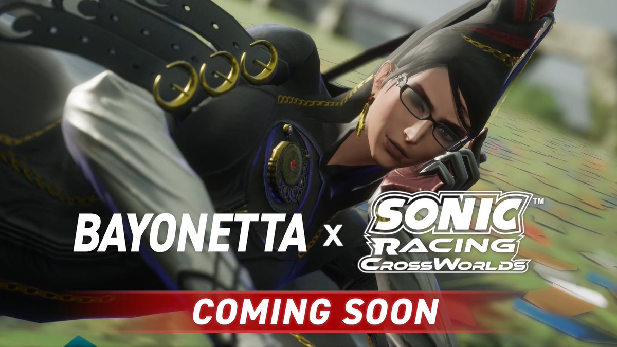 Wario64's tweet photo. Sonic Racing: CrossWorlds - Bayonetta Teaser Trailer https://t.co/7WCIwr5WA1

"Bayonetta will join CrossWorlds as the first new character in Year Two" https://t.co/EyQr4HnfMx