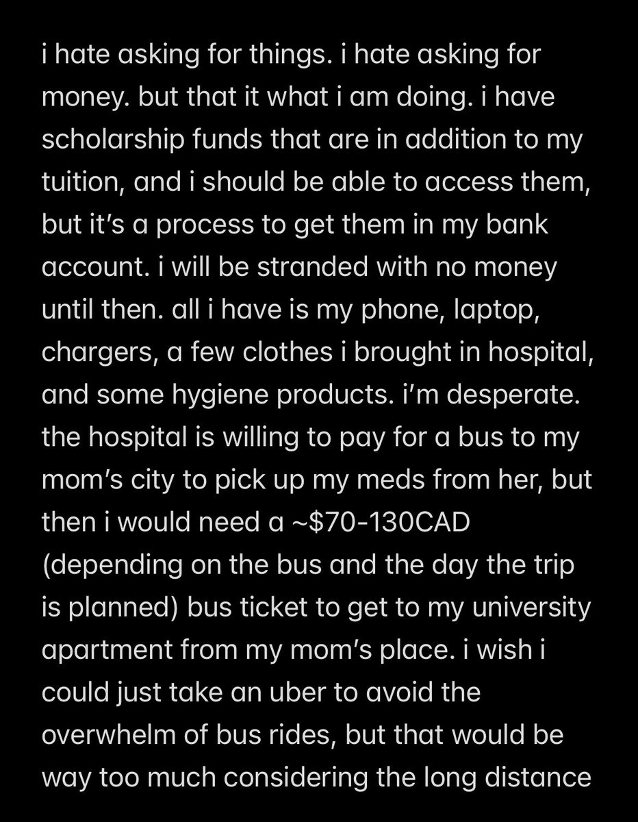 Dr_Christiann's tweet photo. it’s me, i’m back. i’m escaping forced IP, but i’m also in an emergency situation in terms of housing finances, and my abusive mother. please share this as much as u can &amp; feel free to dm, i’m so fucking desperate rn https://t.co/oZ9IE5hwS4
