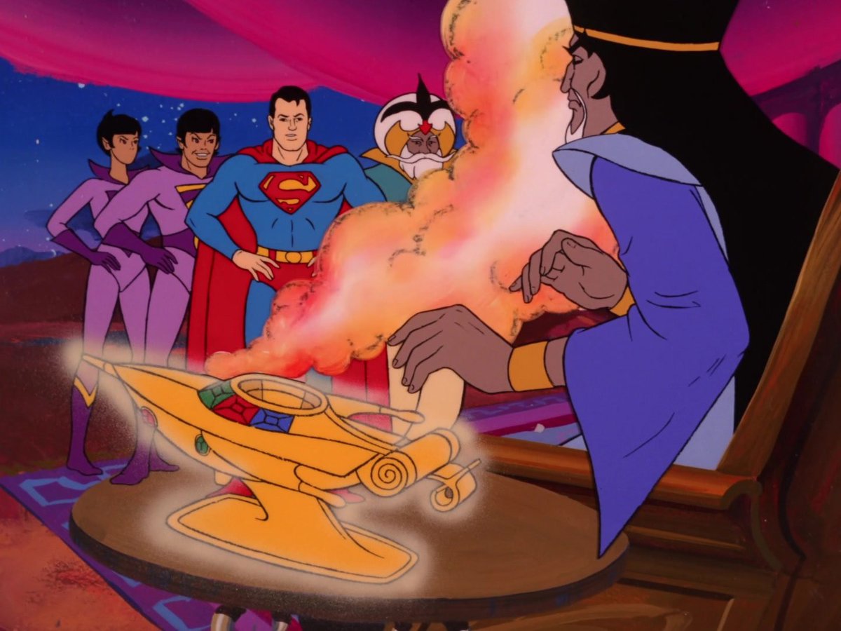 ImbrugliaJim's tweet photo. I'll be watching The World's Greatest Super Friends episode "Rub Three Times for Disaster" at 2:00 AM on #metvtoons #metvtoonssuperfriends https://t.co/PB6RS3zkyf