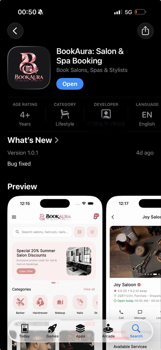 Bookauradotnet's tweet photo. Discover and book local professionals all in one place🚀

From barbers to hair, nails, lashes, tattoos and more — find the right professional for you with BookAura

📲 Download BookAura and discover your next booking.

https://t.co/8BkL2OKYsK

https://t.co/Kd02AzbHzv

#BookAura https://t.co/XOkN3kXuJj