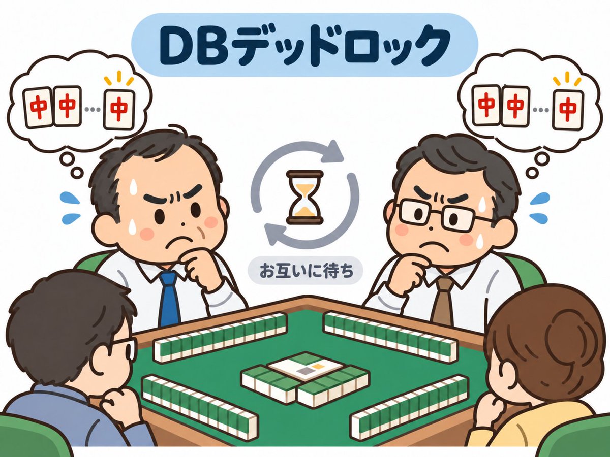 engineer_ryoma's tweet photo. めちゃ分かりやすいw
個人的に、デッドロックはこれで説明するようにしてる https://t.co/wAFQktI0hj