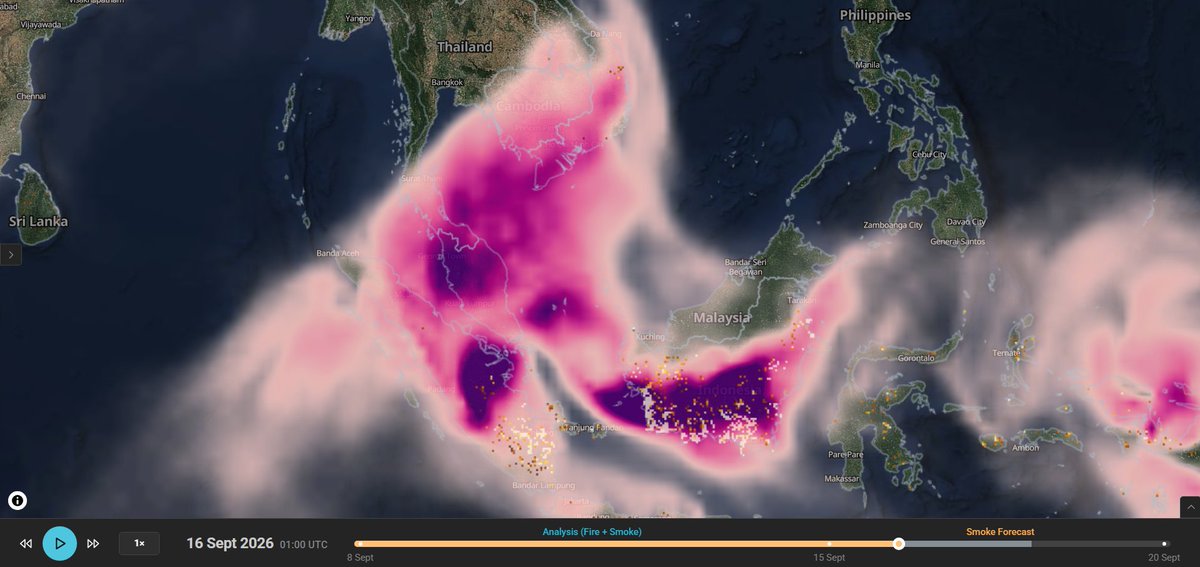 IzzraifHarz's tweet photo. This morning, all stations in Sabah &amp; Sarawak recorded moderate &amp; good API readings. Finally they can breathe clean air and see blue skies after so long!

On the other hand, the whole of Semenanjung got haze, with around 87% of stations recording unhealthy air quality as of 7am. https://t.co/IyBAjF5sKz
