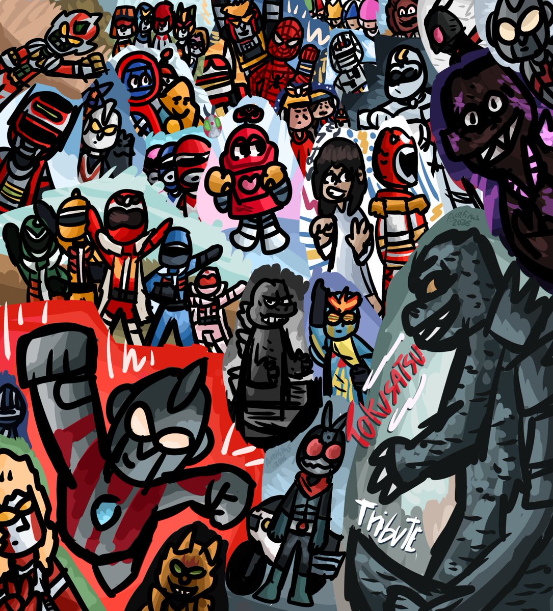 axelfilms22's tweet photo. tokusatsu fanart :0
#tokusatsu #ultraman #kamenrider
#tokusatsufanart #tokusatsuart
#gekkokamen
#megaloman
#zonefighter #UchūKeijigavan
#inazuman
#godzillaminusone #shingodzilla
#godzilla #supersentai
#kamenrider #ultraman
#godzillafanart #ultramanfanart
#kamenriderfanart https://t.co/p050Ts0vEc