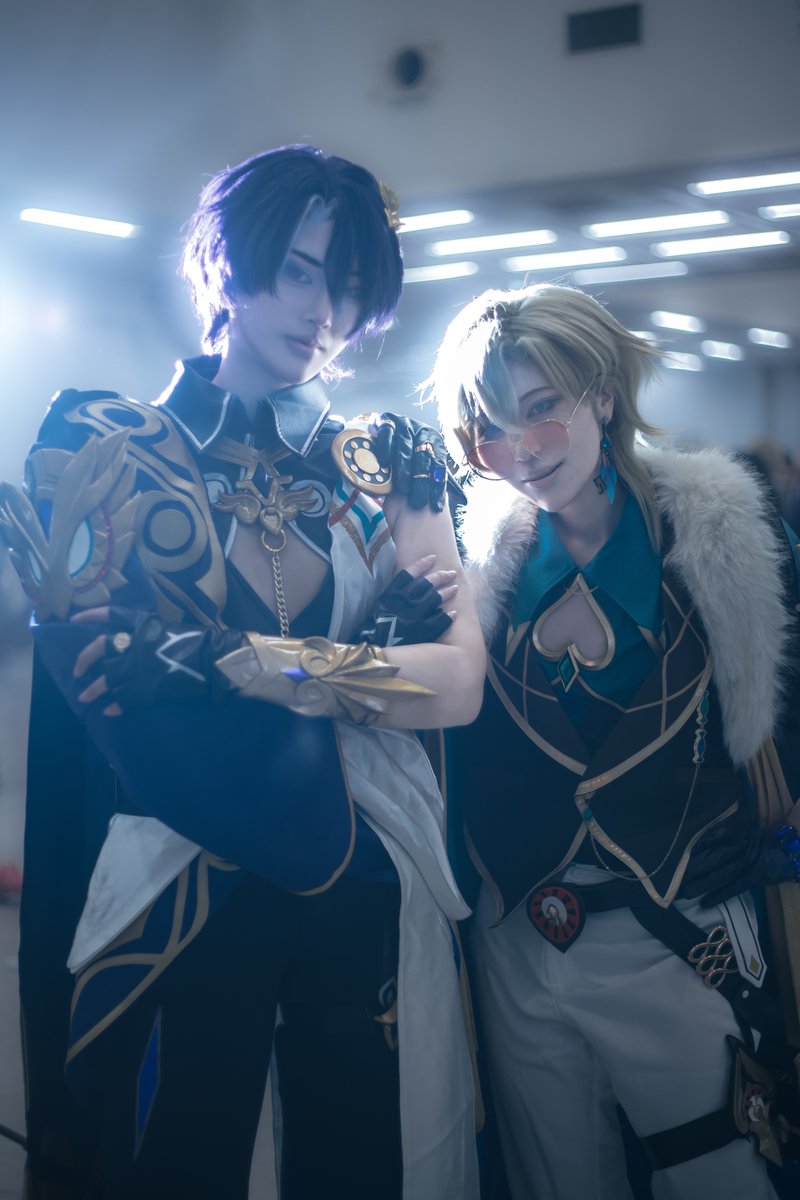 hiroshi0628cos's tweet photo. cosplay
崩壊スターレイル　　レイシオ&amp;アベンチュリン
#Uアコスタ2026 #アコスタ池袋
#HonkaiStarRail https://t.co/1KkF0WYBgH