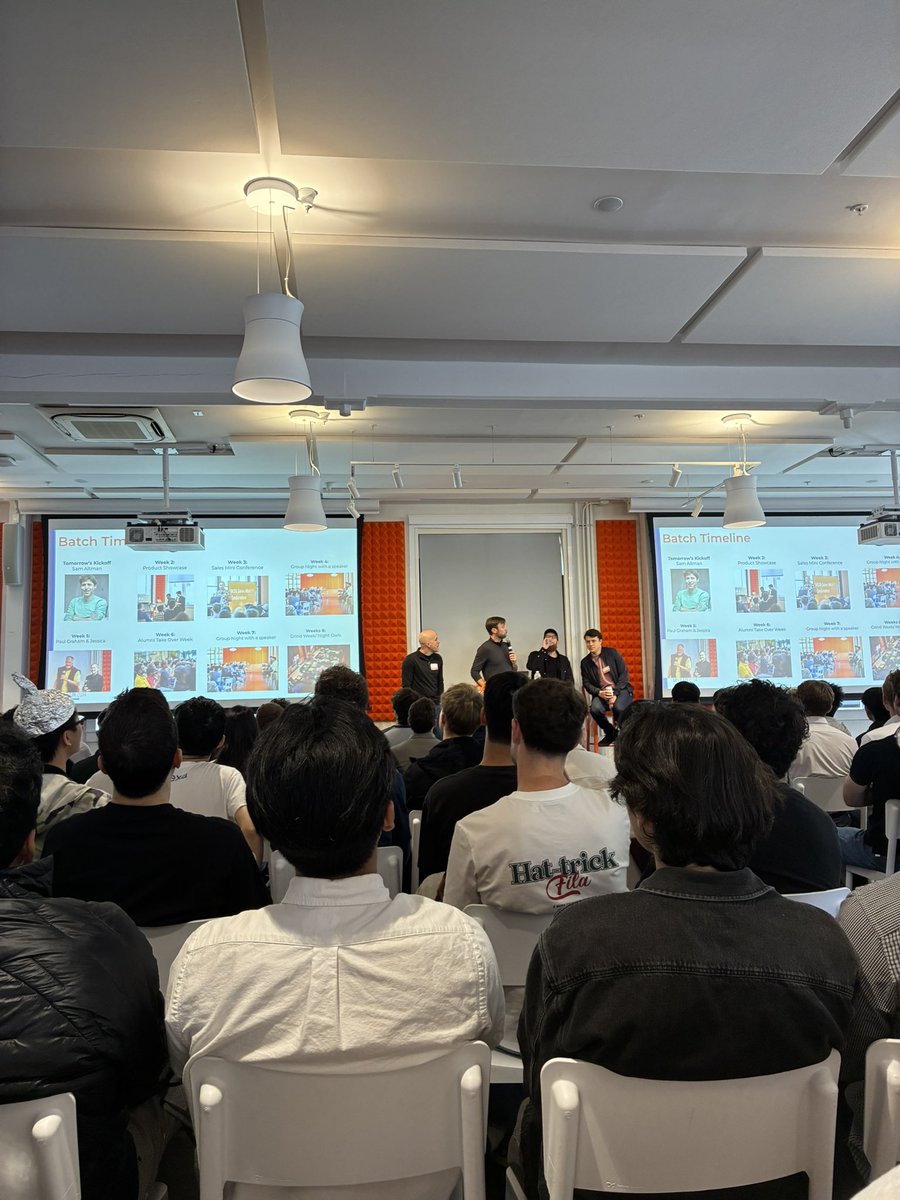 danyisbuilding's tweet photo. YC kicking off https://t.co/P70wUt2OAU