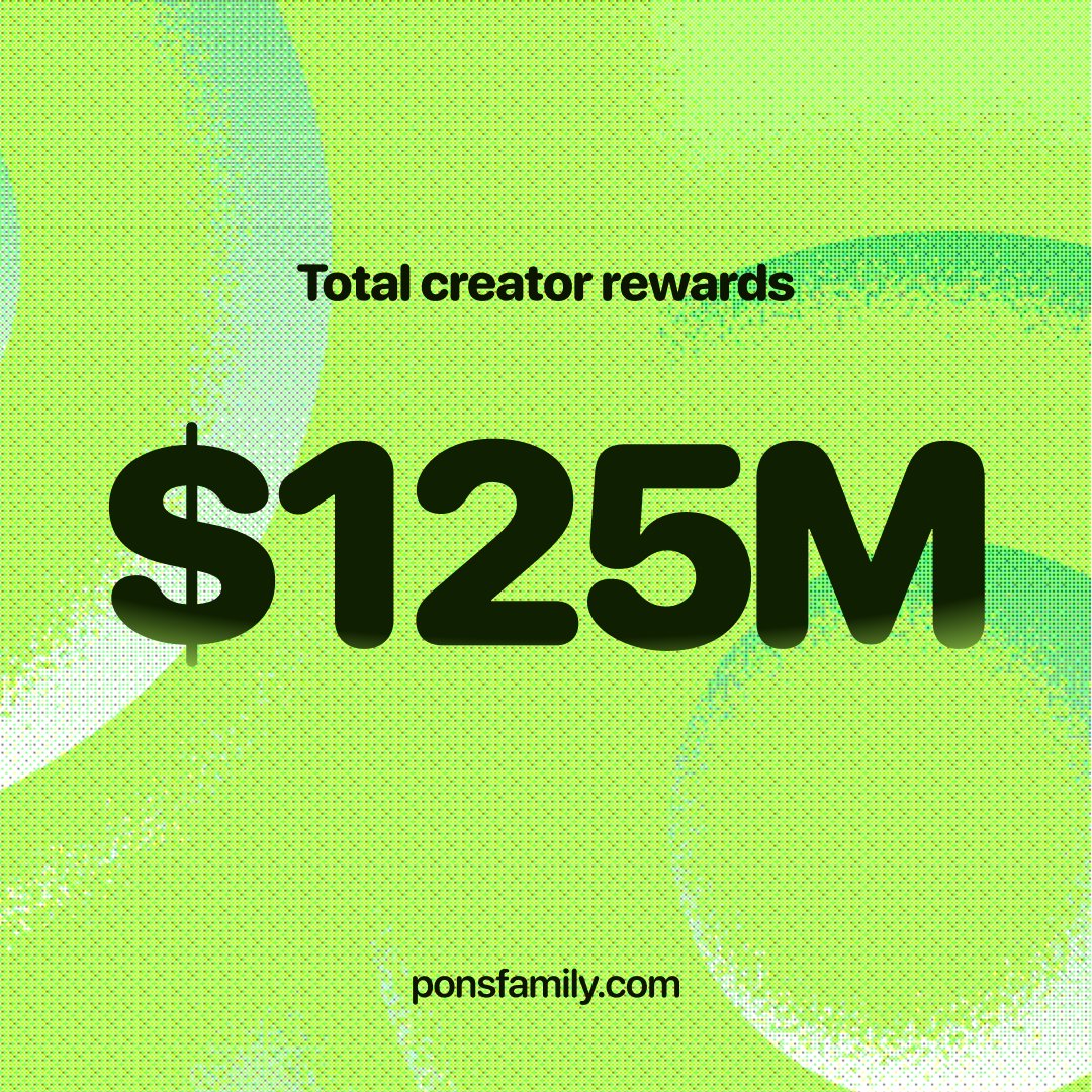 ponsdotfamily's tweet photo. Token Creators have earned over $125,000,000 in rewards to date

Rewards are earned in Stock Tokens, USDG, ETH, and more on Pons https://t.co/O0rWw9x2eg