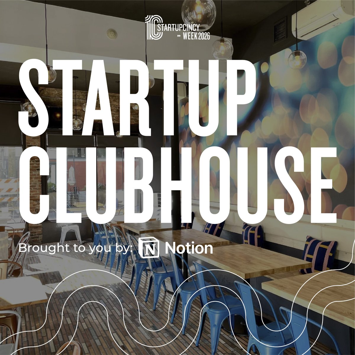 StartupCincy's tweet photo. Worried StartupCincy Week will crowd out your meeting or working time? We thought of that.

Founders &amp; Teams: access the Startup Clubhouse, sponsored by Notion!

Investors: check out the Venturehaus sponsored by JobsOhio Ventures!

Get tickets at: https://t.co/NUynkecobI https://t.co/tarKXV0kRW