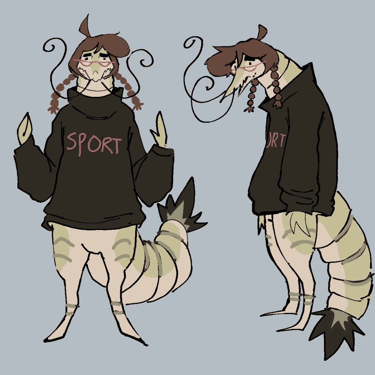 Havinamee's tweet photo. no me puedo imaginar a mi fursona de frente que no sea solo bajando el hocicote ahhhh https://t.co/jZyZtuWYY7