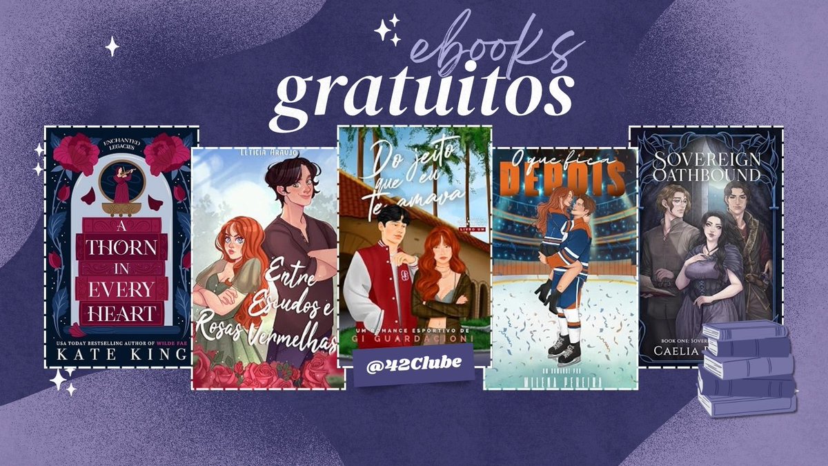 42Clube's tweet photo. ☕︎ E-books GRATUITOS hj 15/09
                                              — a thread 💜 https://t.co/A4FEXwDlzj