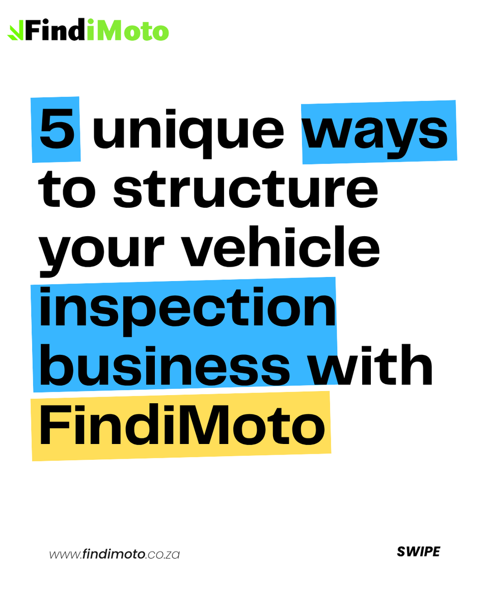 FindiMoto's tweet photo. Vehicle inspectors:  🚗 Swipe for 5 inspection service ideas you can offer through Findimoto.

Ready to get started? Sign up at https://t.co/FILYosTFPD.
#Findimoto #VehicleInspection #VehicleInspector #autobusiness 1/ https://t.co/B4e0wsLi9V